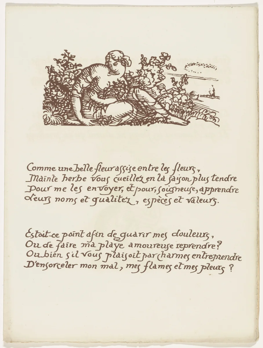 Headpiece (folio 108) from Les Amours (The Loves) by Émile Bernard, illustrated book, 1915