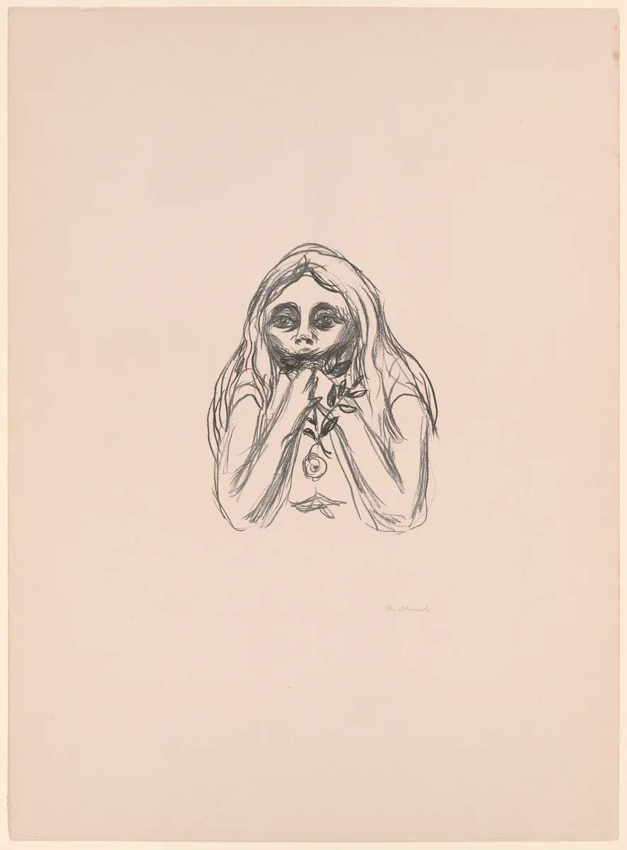 Omega's Eyes by Edvard Munch, print, 1908-1909