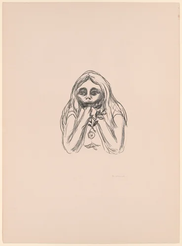 Omega's Eyes by Edvard Munch, print, 1908-1909