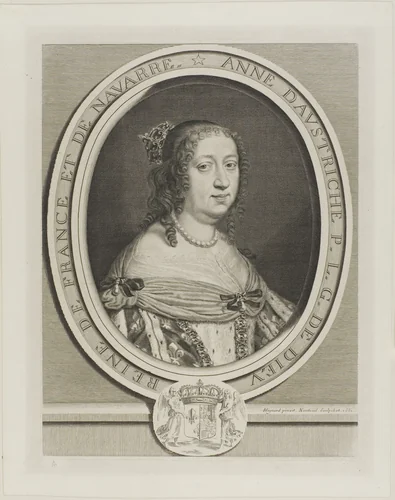 Anne of Austria, Queen of France by Robert Nanteuil
Pierre Mignard I, print, 1660