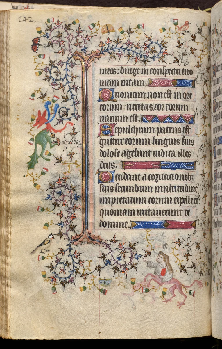 Hours of Charles the Noble, King of Navarre (1361-1425): fol. 71v, Text by Master of the Brussels Initials and Associates, book, 1400-1410