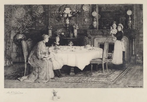 Infantry in Arms by William H. Lippincott
Henry Pruett Share, print, 1887