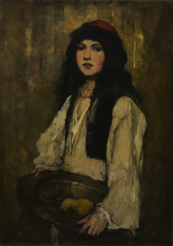 The Venetian Girl by Frank Duveneck, painting, 1875-1885