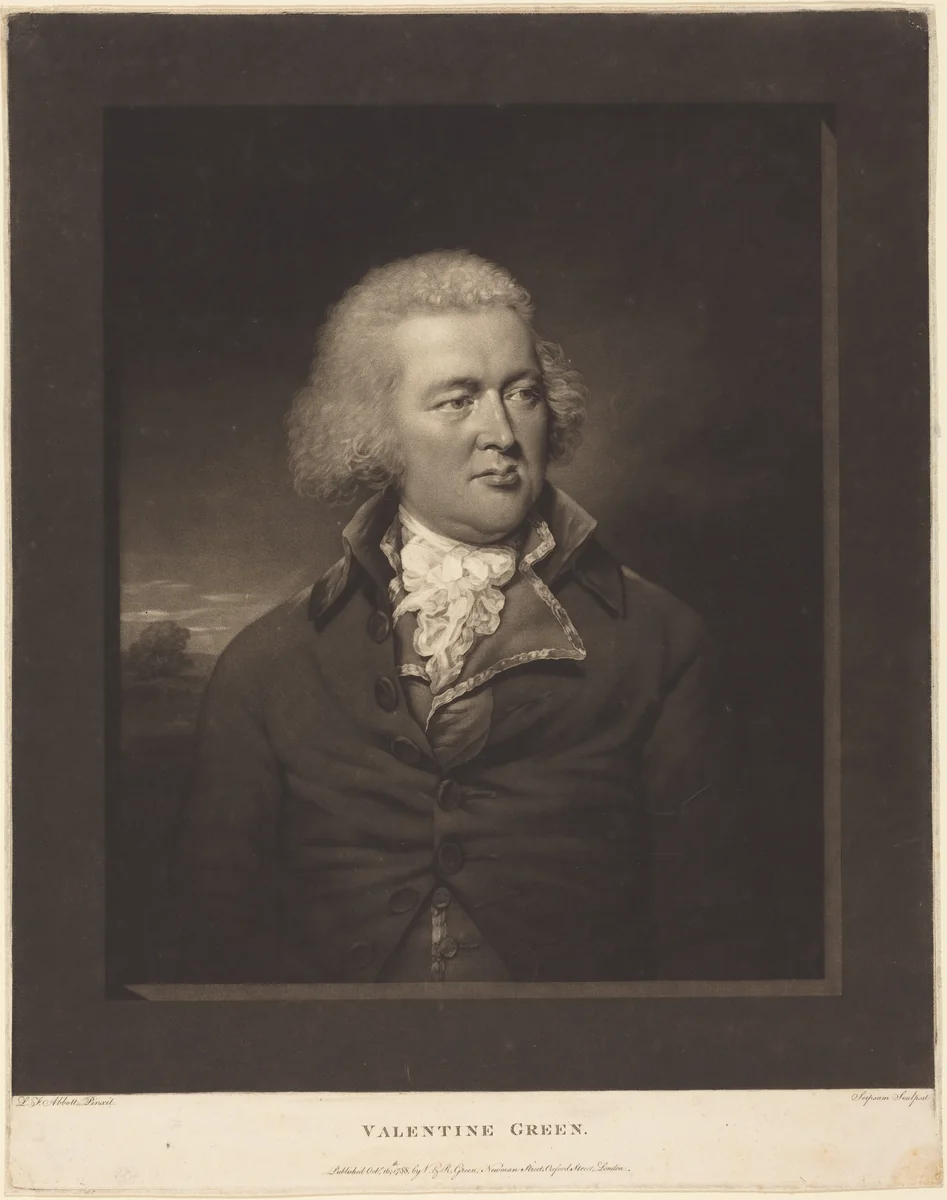 Valentine Green by Valentine Green; Lemuel Francis Abbott, print, 1788