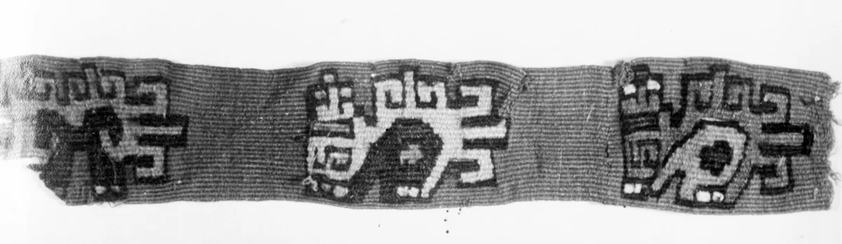Fragment (Band) by Nazca, textile, 700-900