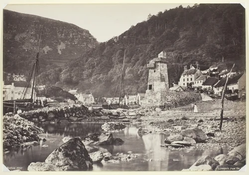 Lynmouth from the Sea by Francis Bedford, photograph, 1860-1894