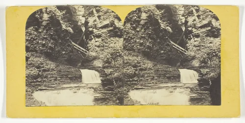 Freer Glen at Watkins Central View 10- Glen by J. C. Burritt, photograph, 1860-1865