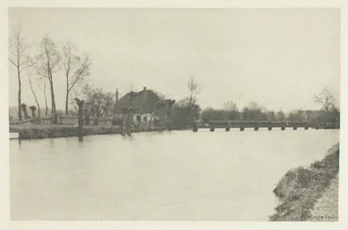 King's Weir, River Lea by Peter Henry Emerson, print, 1880-1888