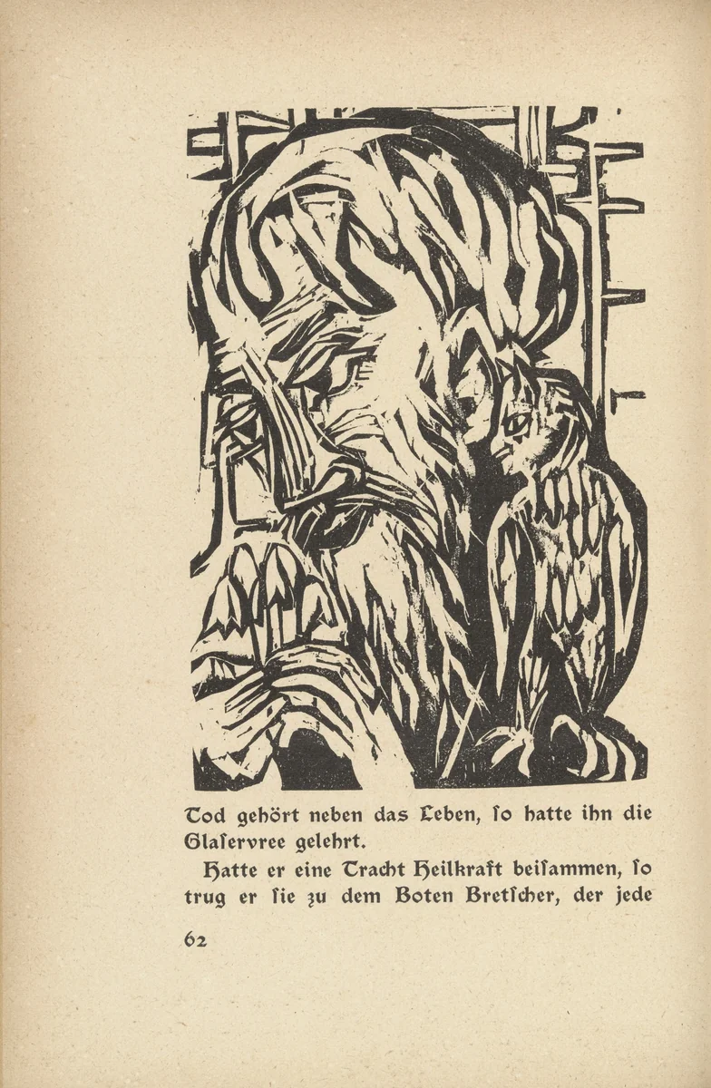 Briggel: Briggel (Der Briggel: Briggel) (in-text plate, page 62) from Neben der Heerstrasse (Off the Main Road) by Ernst Ludwig Kirchner, illustrated book, 1923