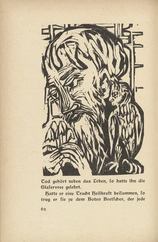 Briggel: Briggel (Der Briggel: Briggel) (in-text plate, page 62) from Neben der Heerstrasse (Off the Main Road) by Ernst Ludwig Kirchner, illustrated book, 1923
