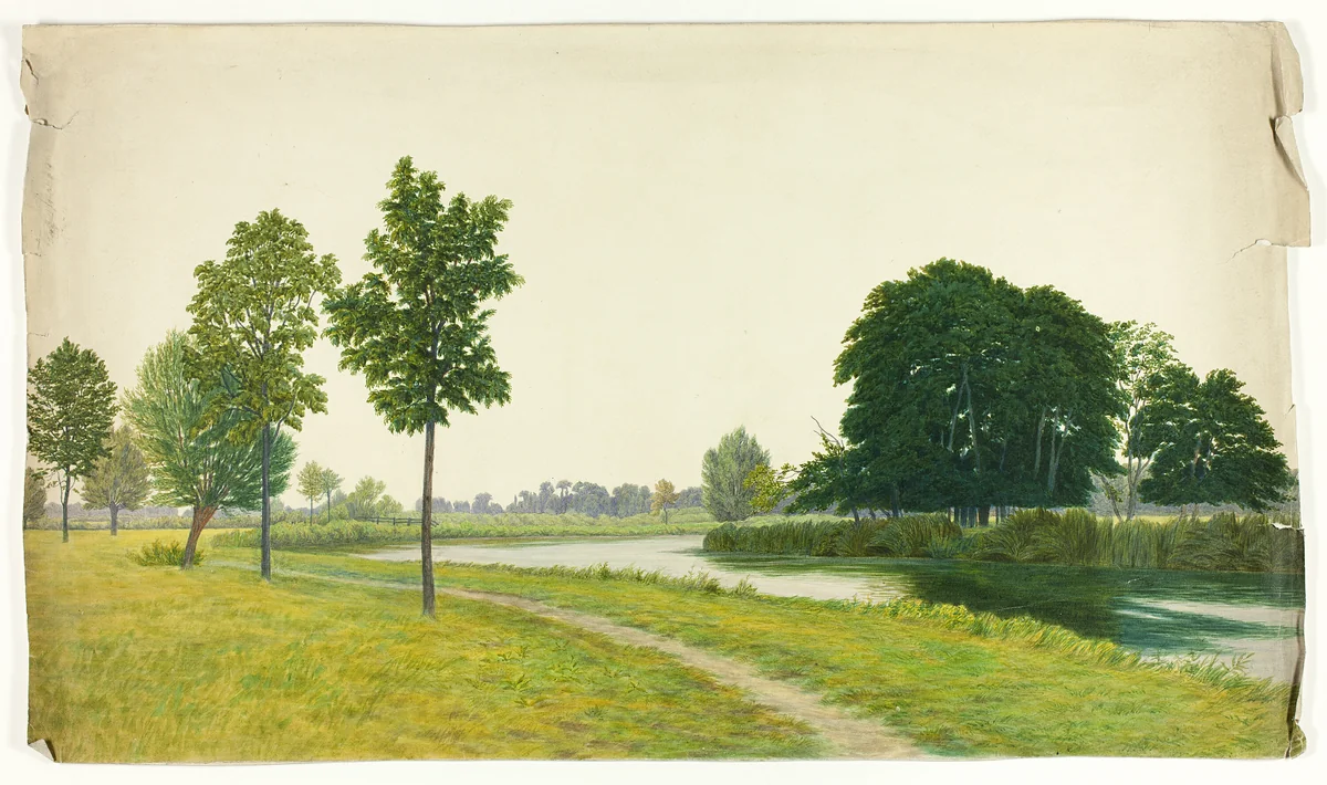 Tranquil Park Scene by William Turner, painting, 1800-1899