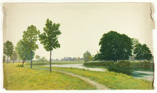 Tranquil Park Scene by William Turner, painting, 1800-1899