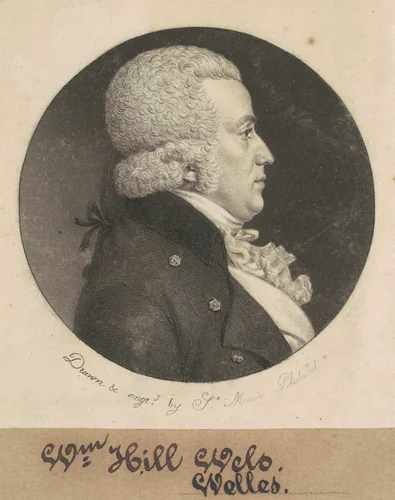 William Hill Wells by Charles B. J. Févret de Saint-Mémin, print, 1798-1799