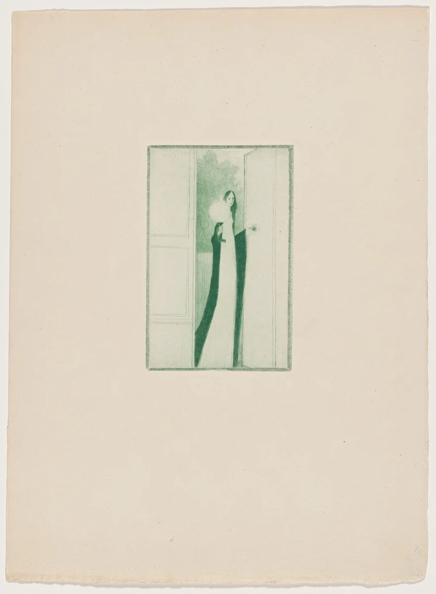 L'intruse by Maurice Dumont, print, 1895