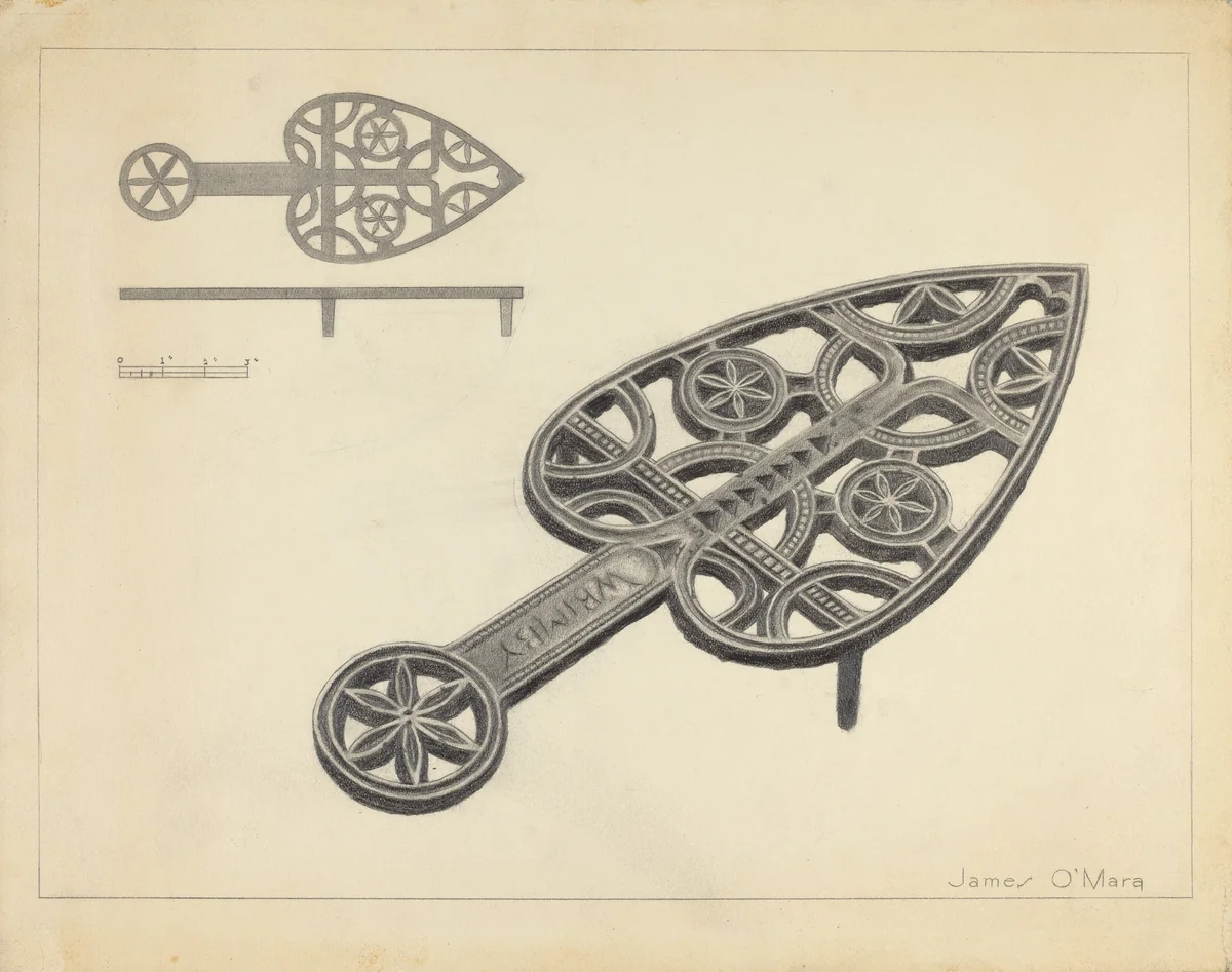 Trivet by James O'Mara, index of american design, 1935-1942