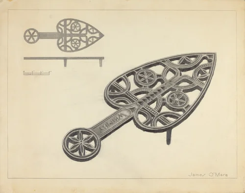 Trivet by James O'Mara, index of american design, 1935-1942
