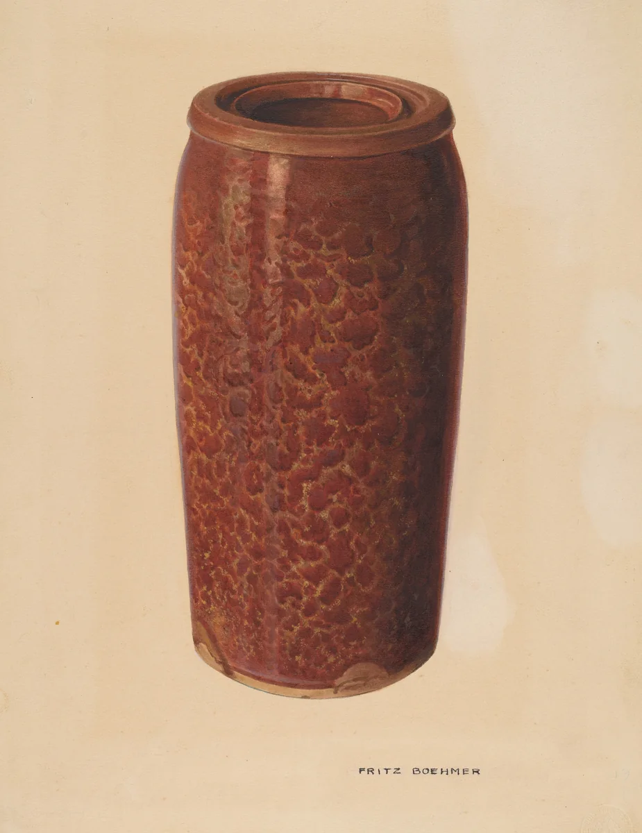 Pickle Jar by Fritz Boehmer, index of american design, 1939