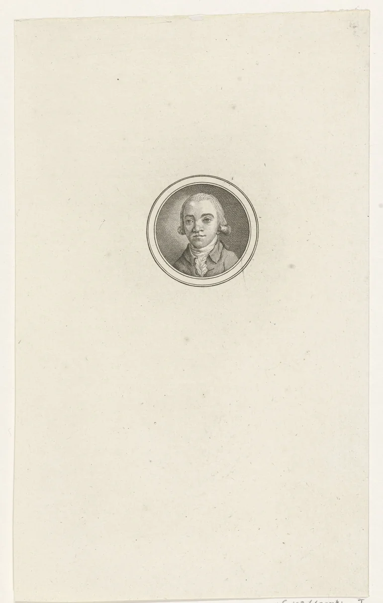 Portret van Jan de Witt by Abraham Jacobsz. Hulk, print, 1787