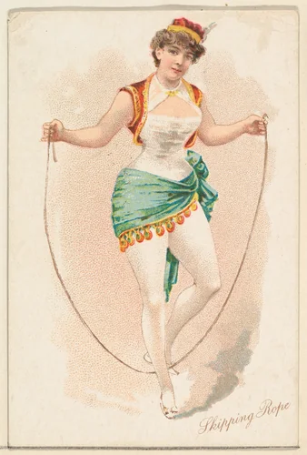 Skipping Rope, from the Pretty Athletes series (N196) issued by Wm. S. Kimball & Co. by William S. Kimball & Company, print, 1889