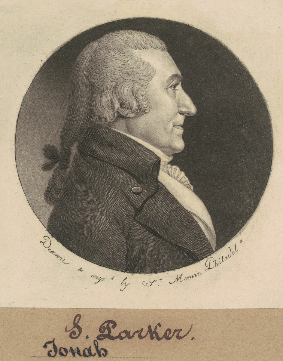 Josiah Parker by Charles B. J. Févret de Saint-Mémin, print, 1799