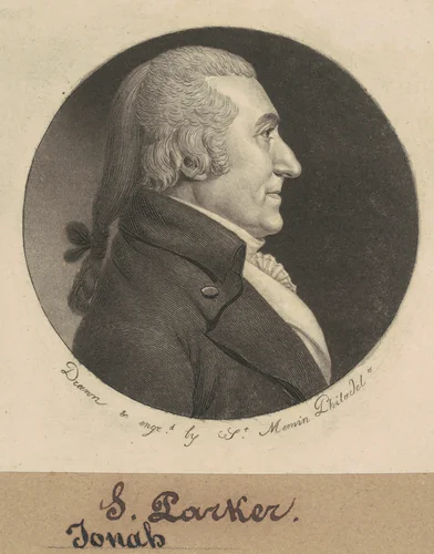 Josiah Parker by Charles B. J. Févret de Saint-Mémin, print, 1799