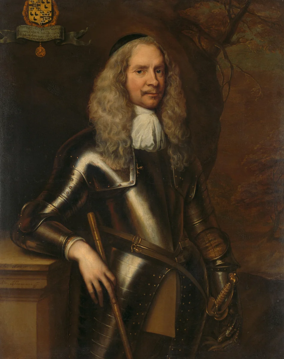 Portrait of Cornelis van Aerssen (1600/02-1662), Lord of Sommelsdijk by Adriaen Hanneman, painting, 1658
