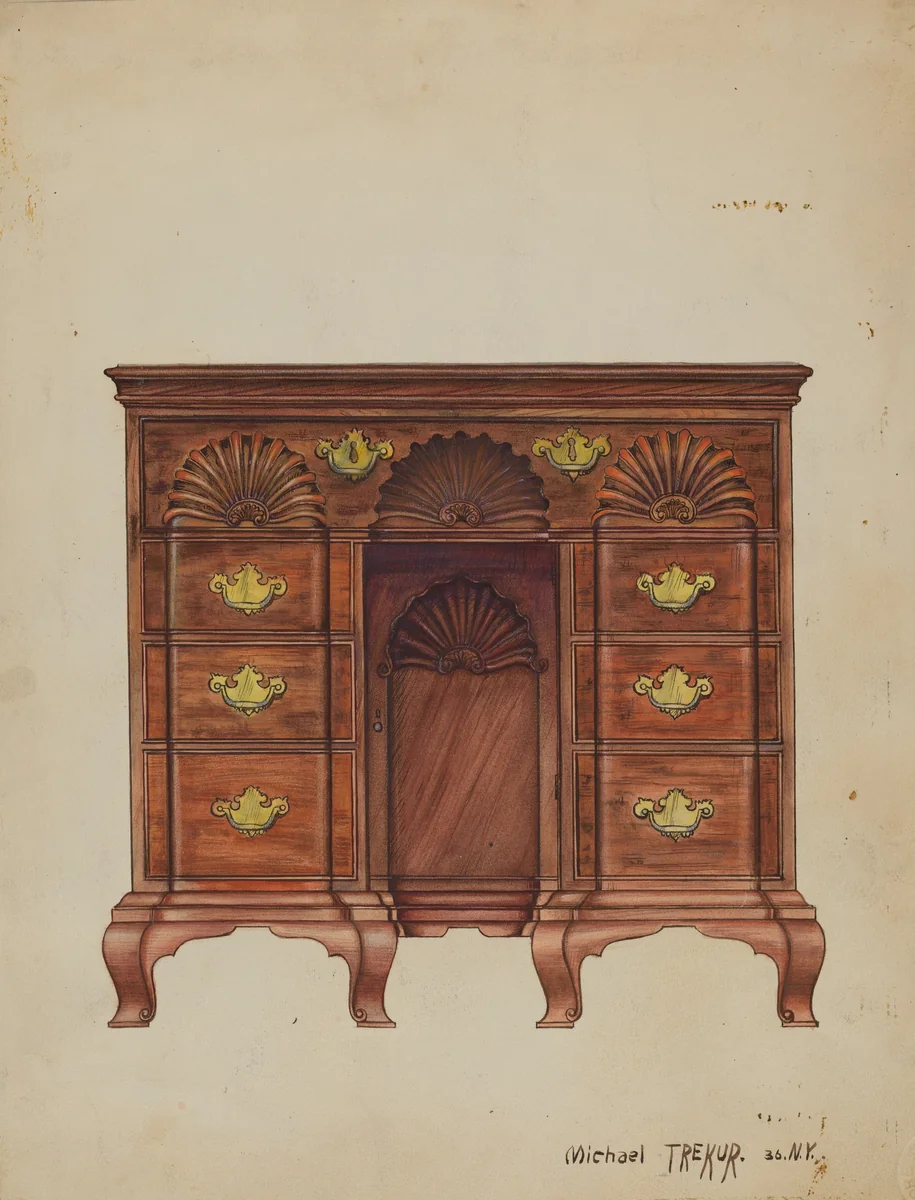 Dressing Table by Michael Trekur, index of american design, 1936