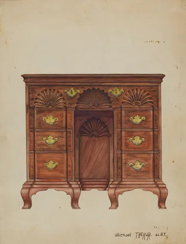 Dressing Table by Michael Trekur, index of american design, 1936