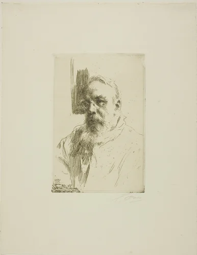 Professor John Berg by Anders Zorn, print, 1912