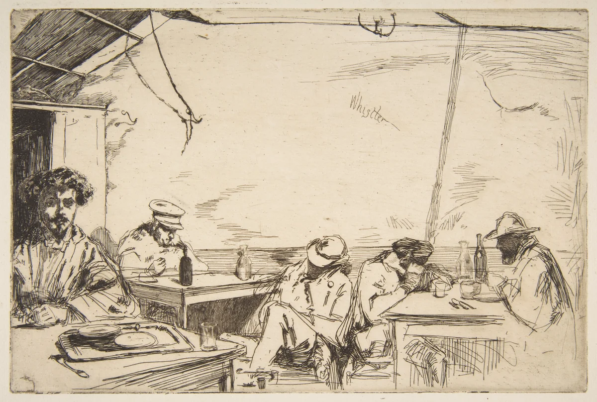 Soupe à trois sous by James McNeill Whistler, print, 1859