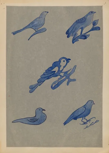 Decoration for Stoneware by A. Zimet, index of american design, 1935-1942