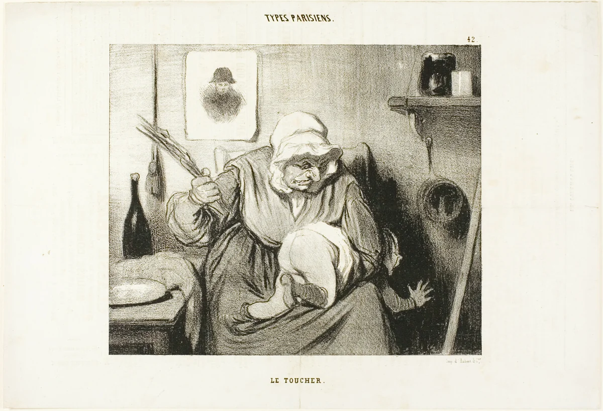 The Touch, plate 42 from Types Parisiens by Honoré-Victorin Daumier, print, 1839