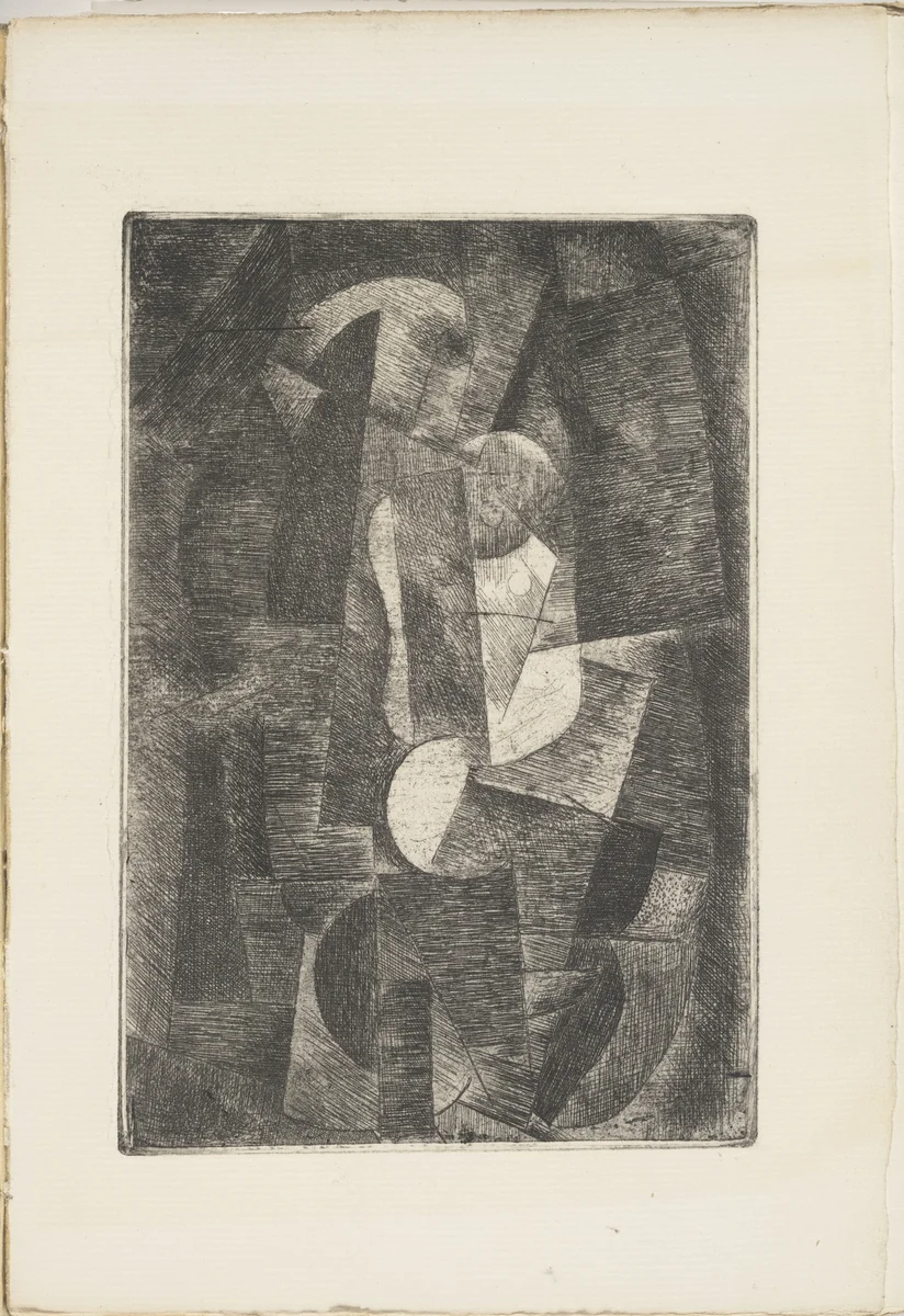 Woman (Femme) from Le Siège de Jérusalem: Grande tentation céleste de Saint Matorel by Pablo Picasso, illustrated book, 1913