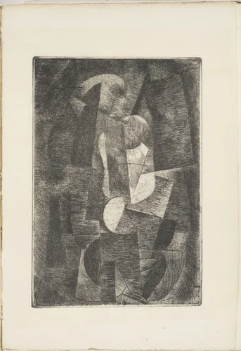 Woman (Femme) from Le Siège de Jérusalem: Grande tentation céleste de Saint Matorel by Pablo Picasso, illustrated book, 1913