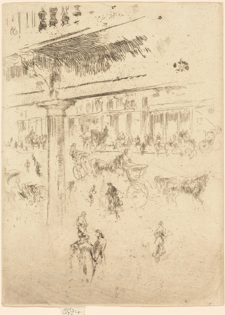 Regent's Quadrant by James McNeill Whistler, print, 1880-1881