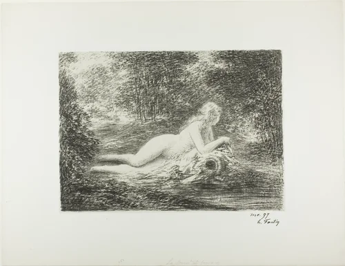 The Spring in the Woods by Henri Fantin-Latour, print, 1898