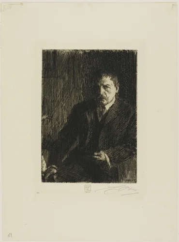 Self-Portrait 1904 I by Anders Zorn, print, 1904