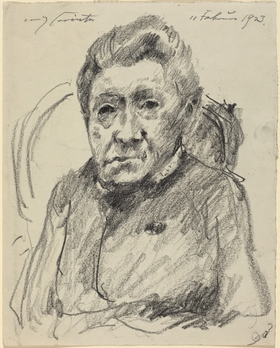 Mrs. Hedwig Berend by Lovis Corinth, drawing, 1923