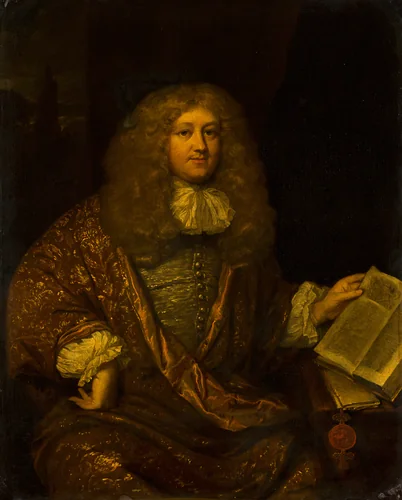 Portrait of Michiel ten Hove (1640-1689) by Caspar Netscher, painting, 1689