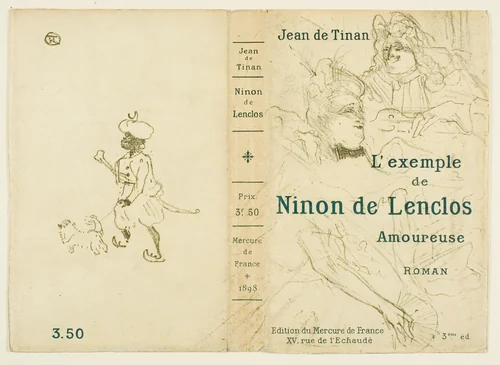 Cover for L'exemple de Ninon de Lenclos amoureuse by Henri de Toulouse-Lautrec, print, 1898