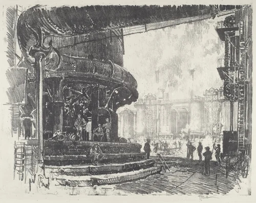 Making Pig-Iron by Joseph Pennell, print, 1916