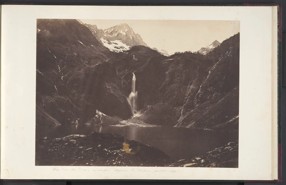 Vue du lac d'Oo ou Seculejo, Bagnère de Luchon by Joseph Vigier, photograph, 1853