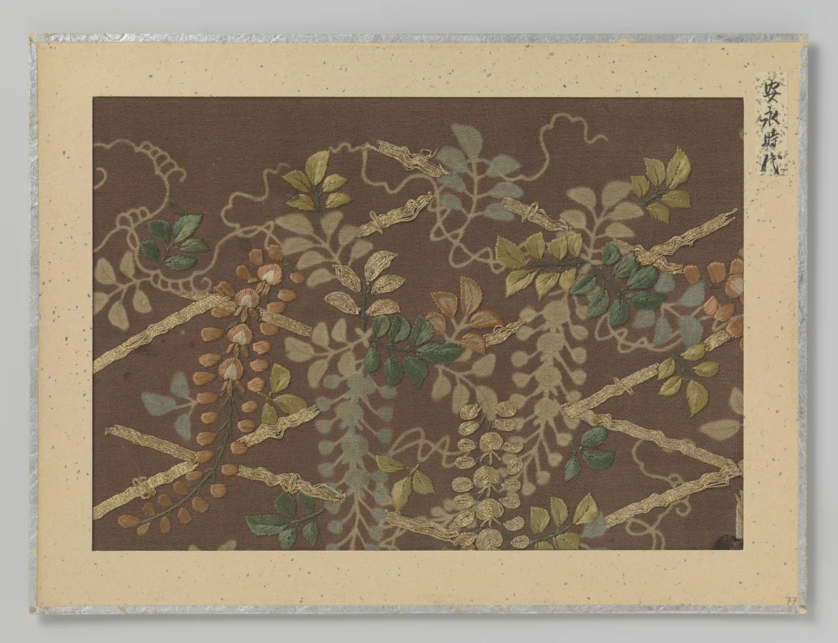 Textielfragment by anonymous, textile, 1772-1780