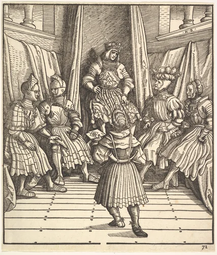 Illustration from "The White King" (Der Weiß König) by Hans Burgkmair, print, 1473-1531