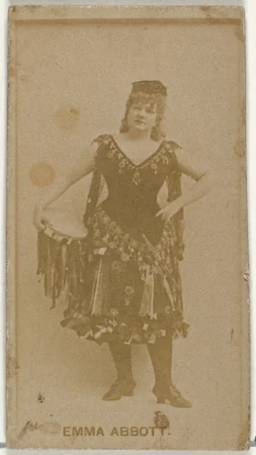 Emma Abbott, from the Actors and Actresses series (N145-8) issued by Duke Sons & Co. to promote Duke Cigarettes by W. Duke, Sons & Co., photograph, 1890-1895