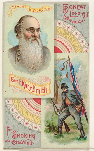 A Short History: General E. Kirby Smith, from the Histories of Generals series (N114) issued by W. Duke, Sons & Co. to promote Honest Long Cut Smoking and Chewing Tobacco by W. Duke, Sons & Co., print, 1888