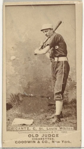 Bartholomew L. "Bart" Cantz, Catcher, St. Louis Whites, from the Old Judge series (N172) for Old Judge Cigarettes by Goodwin & Company, photograph, 1888