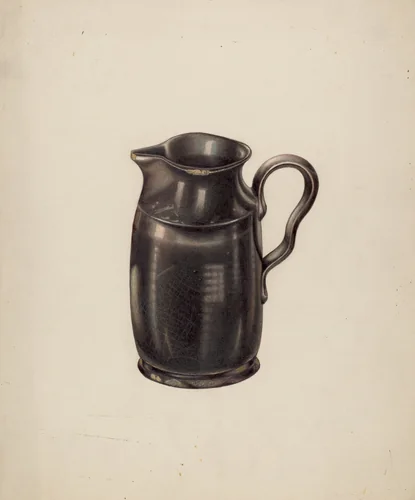 Moravian Pitcher by Wellington Blewett, index of american design, 1938