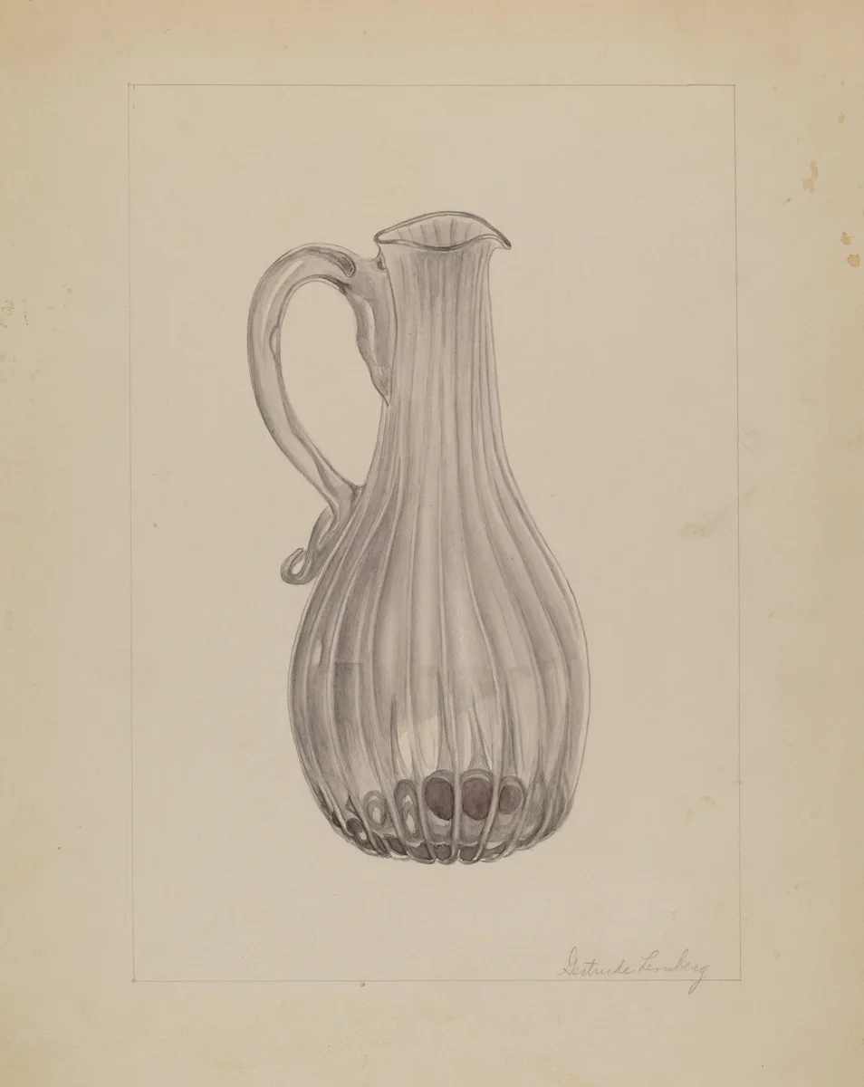 Cruet by Gertrude Lemberg, index of american design, 1936