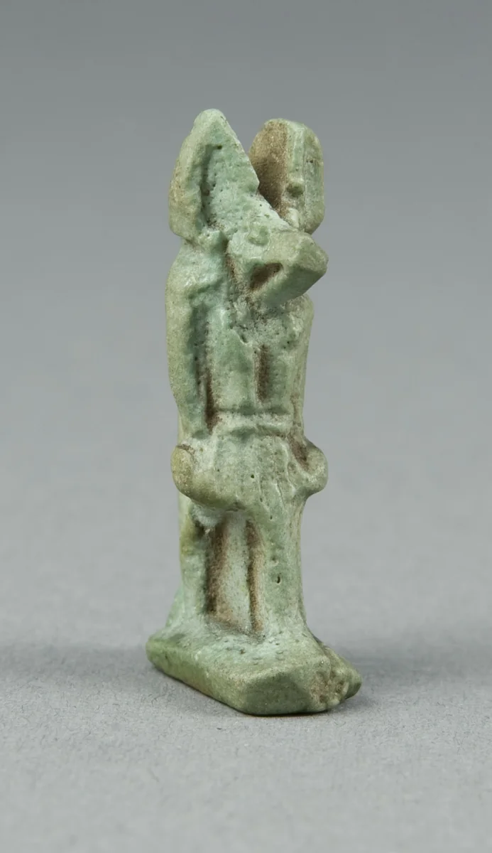 Amulet of the God Anubis by Egyptian, metalwork, -664--332